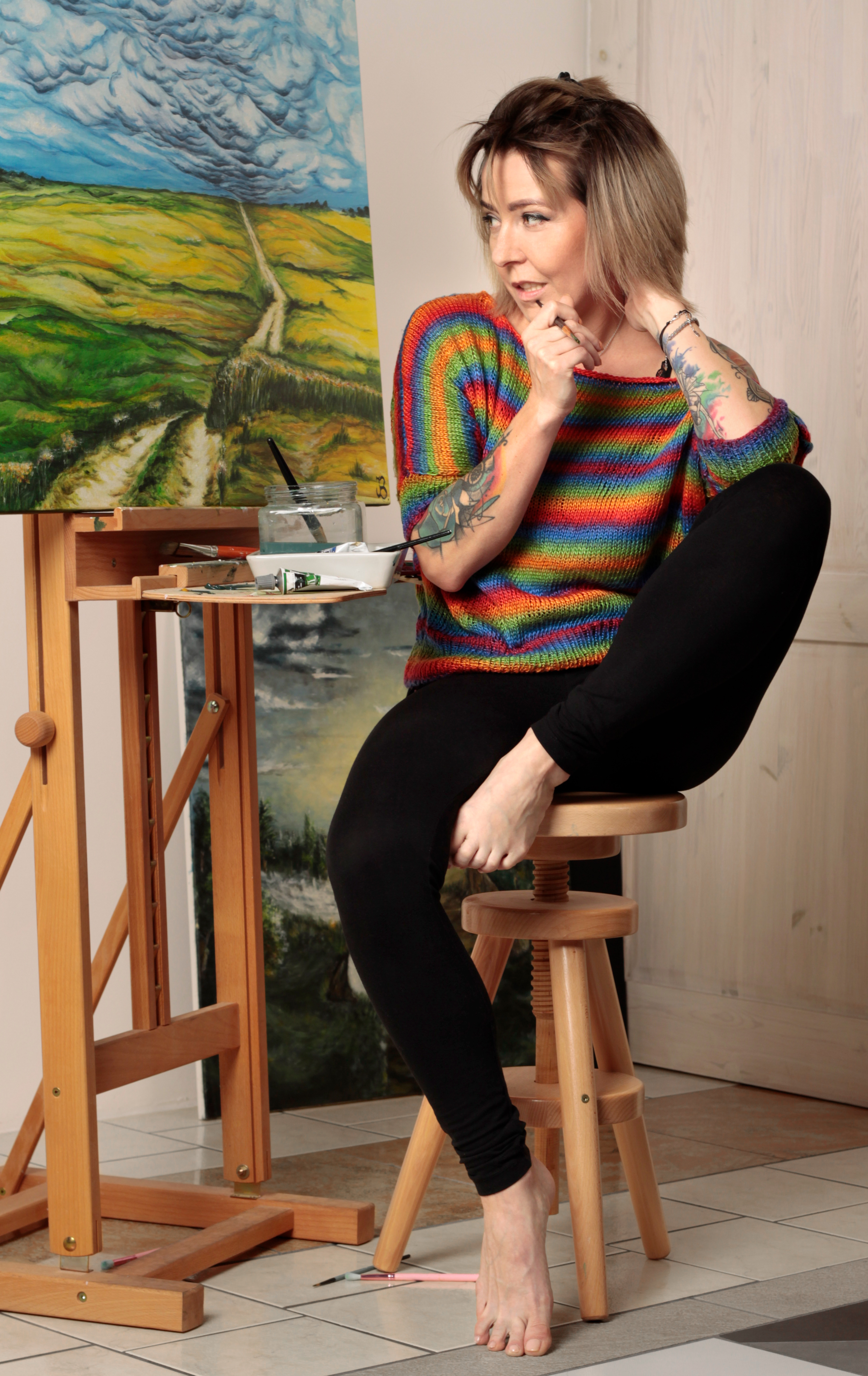 Joanna Borkowska w pracowni